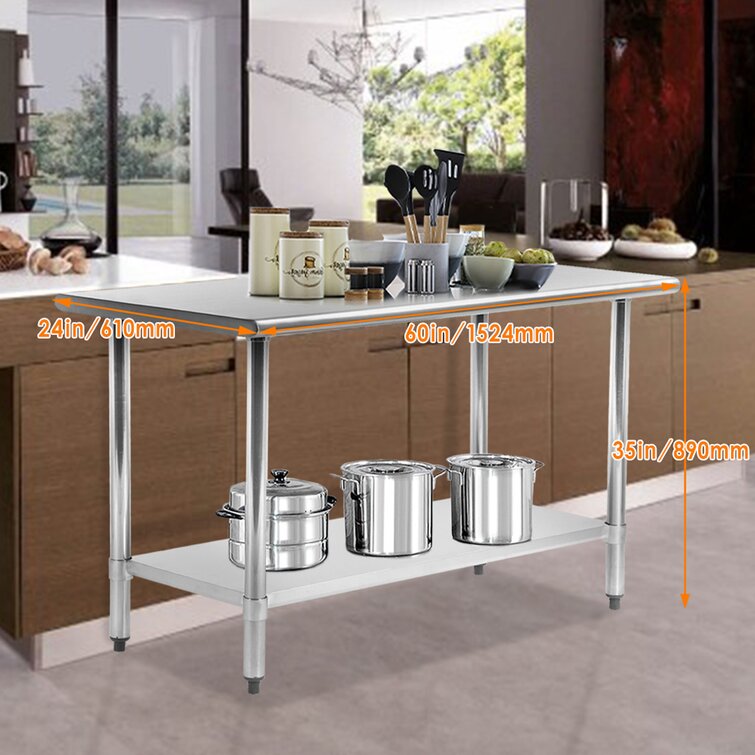 Stainless steel kitchen outlet table and chairs